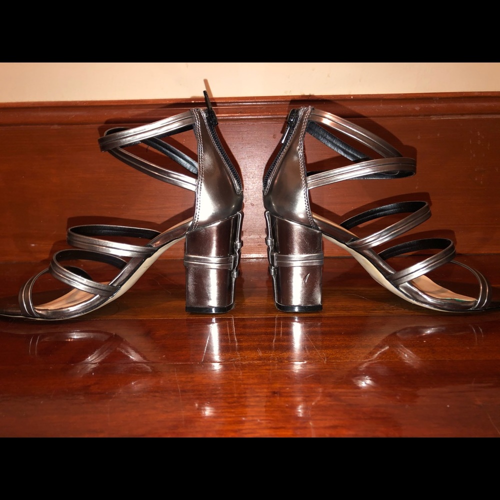 Metallic Heeled Sandals - Picture 2 of 4